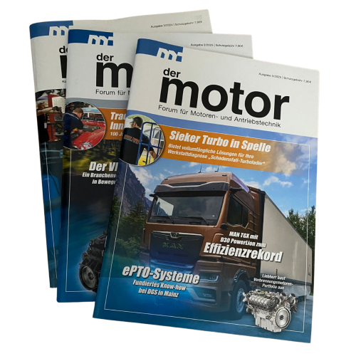 Das Bild zeigt Magazine von der motor. Kommunikation & Redaktion durch Magazine.